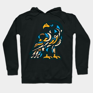 Eagle illustration. Illustration of an eagle in cubism style Hoodie